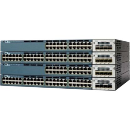 Picture of Cisco Catalyst 3560X-24U Ethernet Switch - 24 Ports - Manageable - 10/100/1000Base-T - 2 Layer Supported - PoE Ports - 1U High - Rack-mountable - Lifetime Limited Warranty