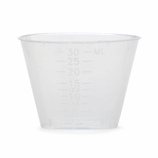 Picture of Medline Non-Sterile Graduated Plastic Medicine Cups, 2 Oz, Clear, Pack Of 1,840