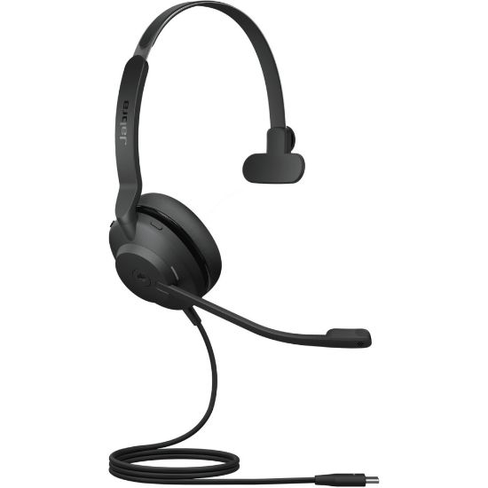 Picture of Jabra EVOLVE2 30 - Mono - USB Type C - Wired - 20 Hz - 20 kHz - On-ear - Monaural - Ear-cup - 4.92 ft Cable - MEMS Technology Microphone - Black