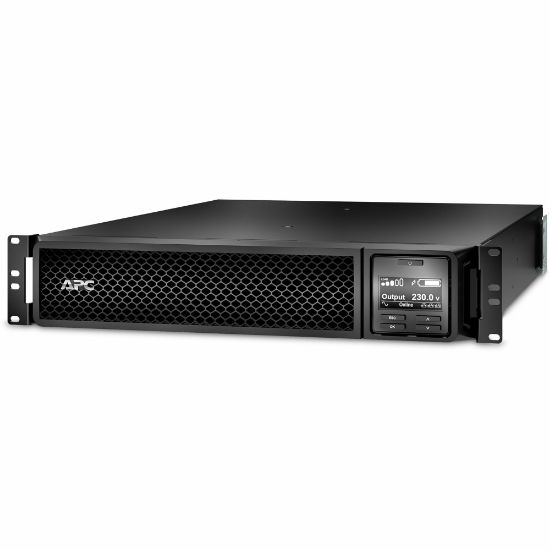 Picture of APC by Schneider Electric Smart-UPS SRT 3000VA RM 208/230V IEC - 2U Rack-mountable - 3 Hour Recharge - 4 Minute Stand-by - 208 V, 230 V Input - 208 V AC, 230 V AC Output - Sine Wave - 2 x IEC 60320 C19, 2 x IEC Jumper, 6 x IEC 60320 C13