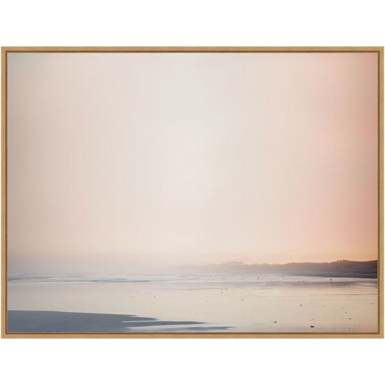 Picture of Amanti Art Currumbin Sandy Beach by Urban Road Framed Canvas Wall Art Print, 23inH x 30inW, Maple