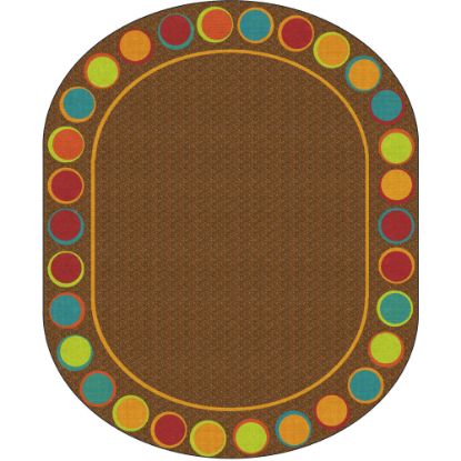 Picture of Flagship Carpets Sitting Spots Rug, 10ft 9in x 13ft 2in, Oval, Muted