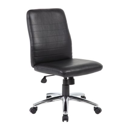 Picture of Boss Office Products Retro Task Chair, Black/Chrome