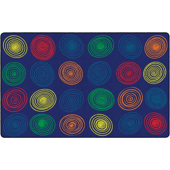 Picture of Flagship Carpets Circles Rug, Rectangle, 7ft 6in x 12ft, Primary