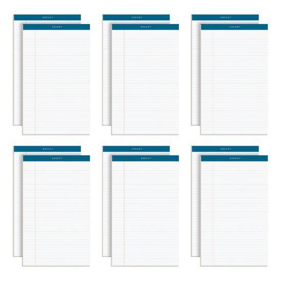 Picture of TOPS Double Docket Writing Pads, 8 1/2in x 14in, Legal Ruled, 50 Sheets, White, Pack Of 12 Pads