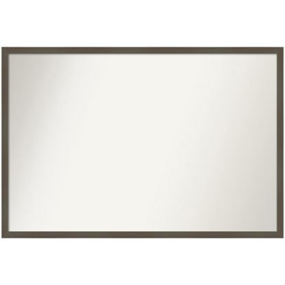 Picture of Amanti Art Non-Beveled Rectangle Wood Framed Bathroom Wall Mirror, 25-1/2in x 37-1/2in, Svelte Clay Gray