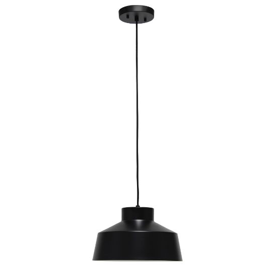 Picture of Laila Home Industrial Barn Pendant, 11-3/4inW, Black