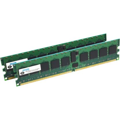 Picture of EDGE K1240-208073-PE 2GB DDR2 SDRAM Memory Module - 2 GB (2 x 1GB) - DDR2-667/PC2-5300 DDR2 SDRAM - 667 MHz - ECC - Registered - 240-pin - DIMM - Lifetime Warranty