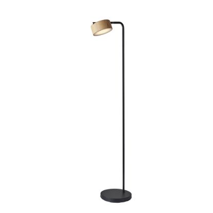 Picture of Adesso Roman LED Floor Lamp, 55inH, Natural Shade/Black Base