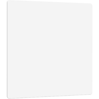 Picture of Lorell DIY Frameless Magnetic Glass Board - 36in (3 ft) Width x 36in (3 ft) Height - White Glass Surface - Aluminum Frame - Rectangle - Magnetic - 1 Each