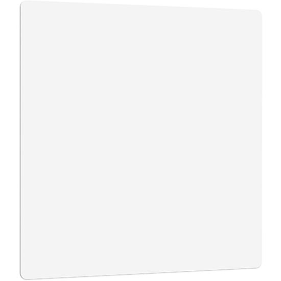 Picture of Lorell DIY Frameless Magnetic Glass Board - 36in (3 ft) Width x 36in (3 ft) Height - White Glass Surface - Aluminum Frame - Rectangle - Magnetic - 1 Each