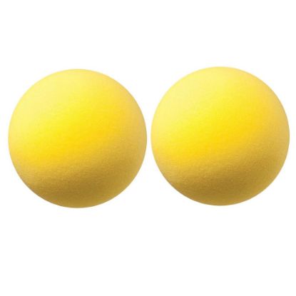 Picture of Champion Sports Uncoated Regular Density Foam Balls, 8-1/2in, Yellow, Pack Of 2 Balls