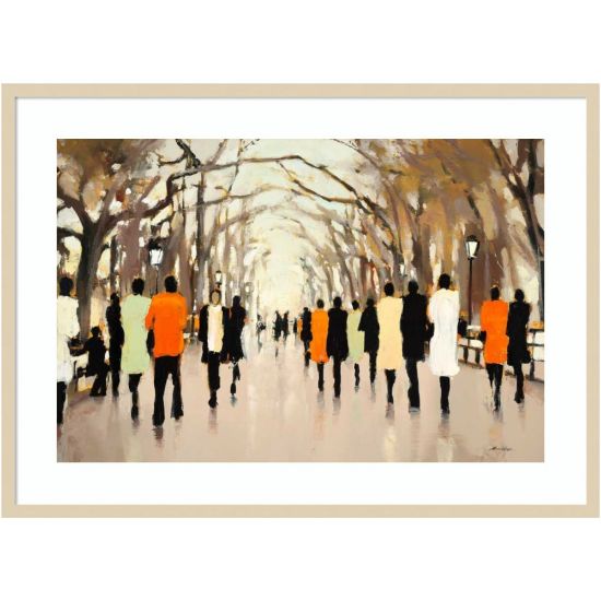 Picture of Amanti Art Poets Walk by Lorraine Christie Wood Framed Wall Art Print, 41inW x 30inH, Natural