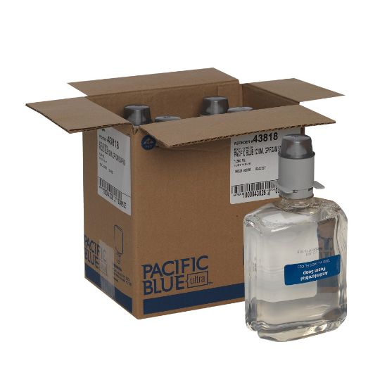 Picture of Pacific Blue Ultra by GP PRO Antimicrobial Foam Hand Soap, Unscented, 1200mL, 4 Bottles Per Case