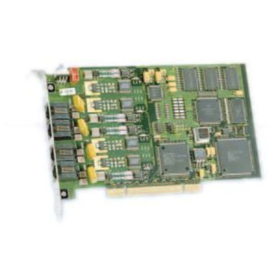 Picture of Dialogic D 4PCIUFW - Voice/fax board - PCI - analog ports: 4