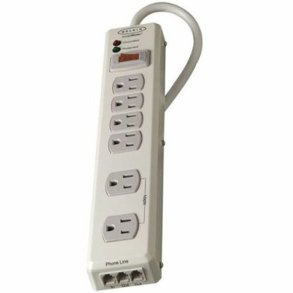 Picture of Belkin SurgeMaster Home Grade Surge Protector, 6 Outlets, 6-Foot Cord, 1045 Joules