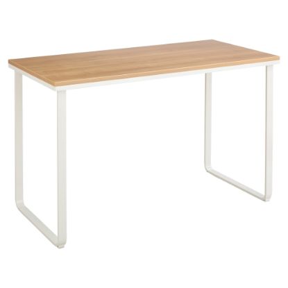 Picture of Safco - Table - rectangular - beech - white base