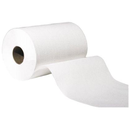 Picture of Genuine Joe Hardwound 1-Ply Paper Towels, 350ft Per Roll, Pack Of 12 Rolls