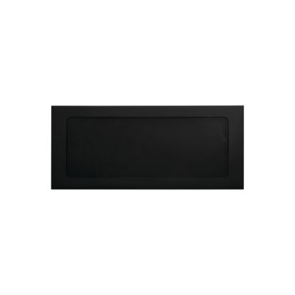 Picture of LUX #10 Envelopes, Full-Face Window, Peel & Press Closure, Midnight Black, Pack Of 1,000