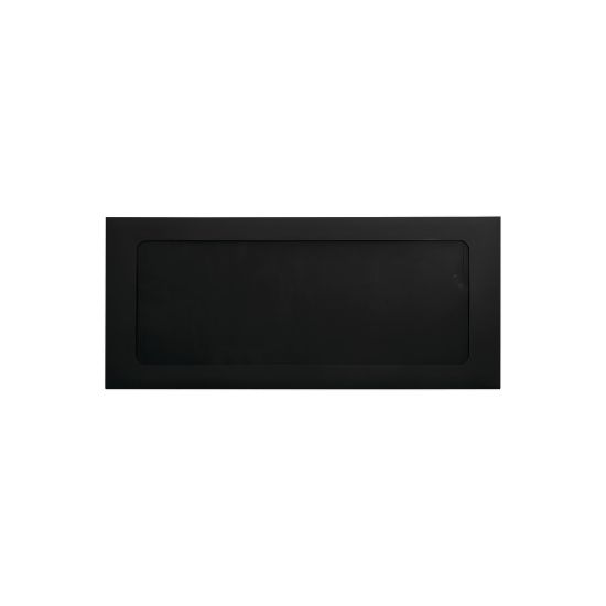 Picture of LUX #10 Envelopes, Full-Face Window, Peel & Press Closure, Midnight Black, Pack Of 1,000