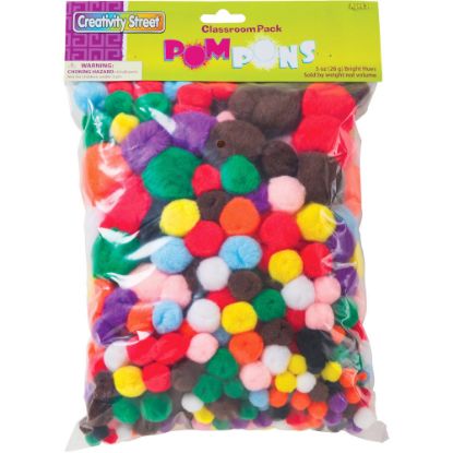 Picture of Creativity Street Pom Pons Class Pack - Classroom - Recommended For 3 Year - 300 / Pack - Assorted