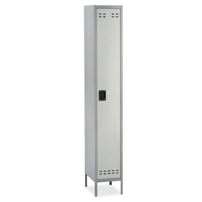 Picture of Safco Single-Tier Two-Tone Locker With Legs, 78inH x 18inW x 12inD, Gray