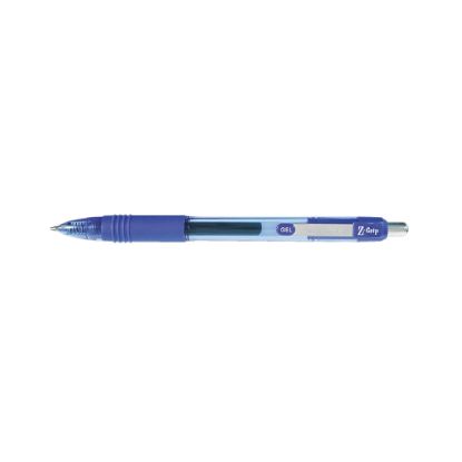 Picture of Zebra Pen Z-Grip Retractable Gel Pen, Medium Point, 0.7 mm, Blue Barrel, Blue Ink