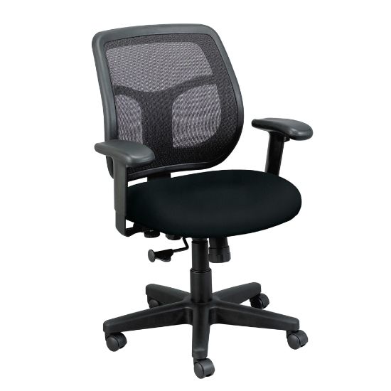 Picture of WorkPro Apollo MT9400 Ergonomic Low-Back Task Chair With Antimicrobial Vinyl, Black