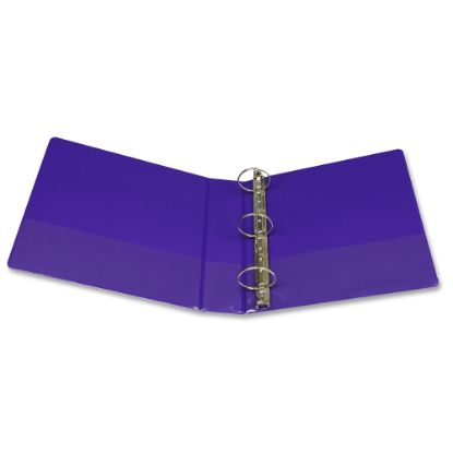 Picture of Samsill Presentation View 3-Ring Binder, 2in Round Rings, Purple, Pack Of 2