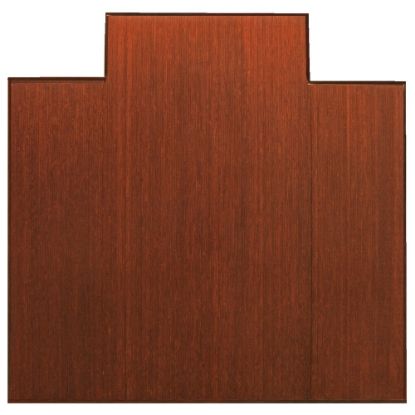 Picture of Anji Mountain Bamboo Tri-Fold Plush Chair Mat, 47in x 51in, 1/2in Thick, Dark Cherry