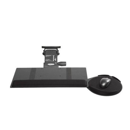 Picture of KellyREST Leverless Lift n Lock Standard Keyboard Tray With Oval Mouse Platform, Black