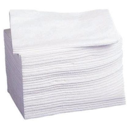 Picture of Medline Deluxe Dry Disposable Washcloths, 10in x 13in, White, Pack Of 50 Washcloths, Case Of 10 Packs