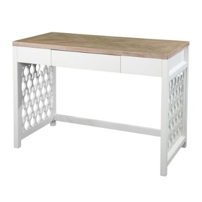 Picture of SEI Wayliff 43inW Writing Desk, Natural/White