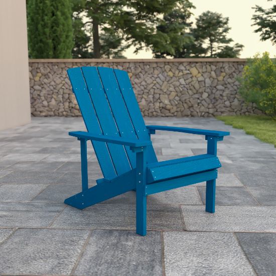 Picture of Flash Furniture Charlestown All-Weather Adirondack Chair, Blue