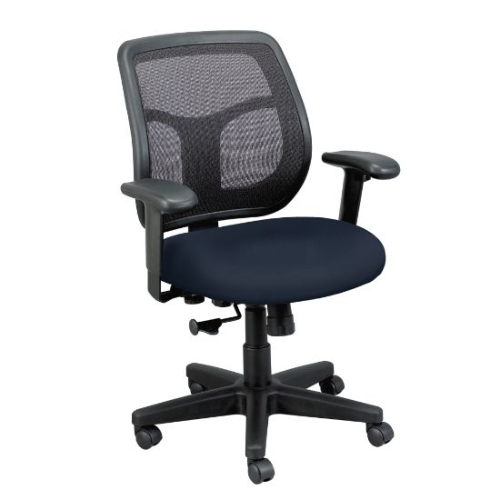 Picture of WorkPro Apollo MT9400 Ergonomic Low-Back Task Chair With Antimicrobial Vinyl, Navy/Black