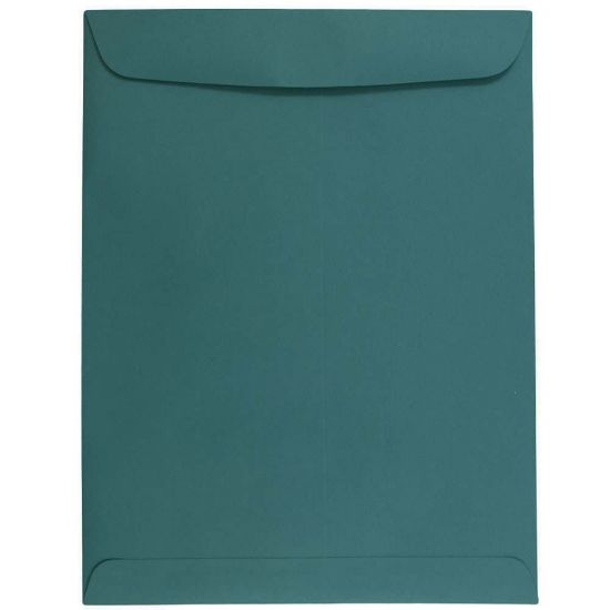 Picture of JAM Paper Open-End 10in x 13in Catalog Envelopes, Gummed Closure, Teal, Pack Of 25