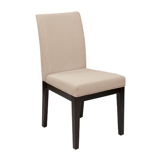 Picture of Ave Six Dakota Parsons Chair, Linen/Dark Brown