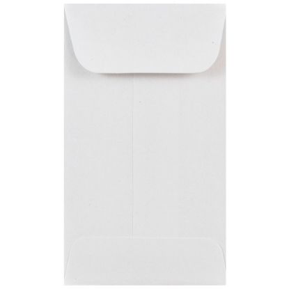 Picture of JAM PAPER #3 Coin Business Commercial Envelopes, 2 1/2in x 4 1/4in, White, Pack Of 25