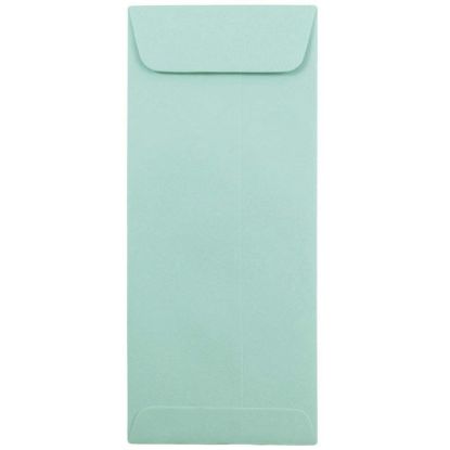 Picture of JAM Paper #10 Policy Envelopes, Gummed Seal, Aqua, Pack Of 25