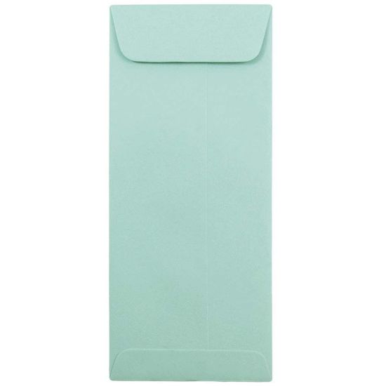 Picture of JAM Paper #10 Policy Envelopes, Gummed Seal, Aqua, Pack Of 25