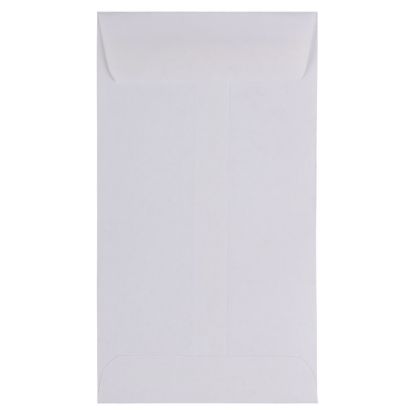 Picture of JAM Paper Coin Envelopes, #6, Gummed Seal, White, Pack Of 25