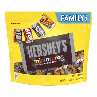 Picture of Hersheys Miniatures Chocolate Candy Assortment, 17.6 Oz Bag