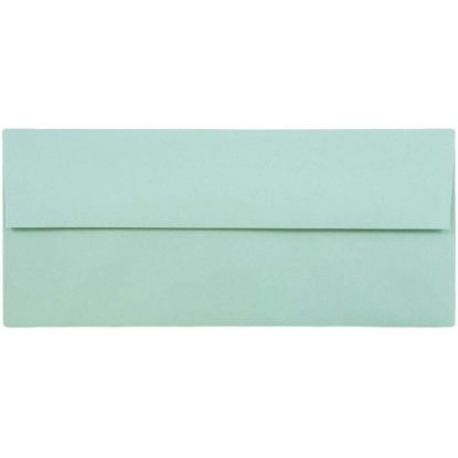 Picture of JAM PAPER #10 Business Premium Envelopes, 4 1/8in x 9 1/2in, Aqua Blue, Pack Of 25