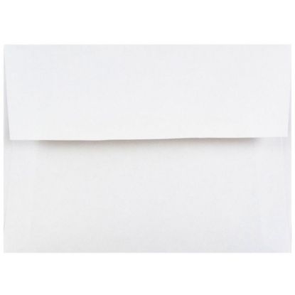 Picture of JAM Paper Booklet Envelopes, #4 Bar (A1), Gummed Seal, White, Pack Of 25