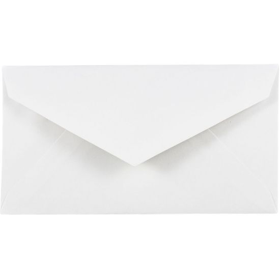 Picture of JAM Paper Booklet Envelopes, #7 3/4 Monarch, Commercial Flap, Gummed Seal, White, Pack Of 25