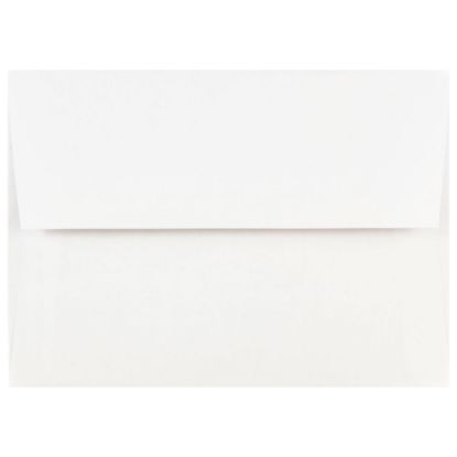 Picture of JAM Paper Booklet Invitation Envelopes, A7, Gummed Seal, White, Pack Of 25