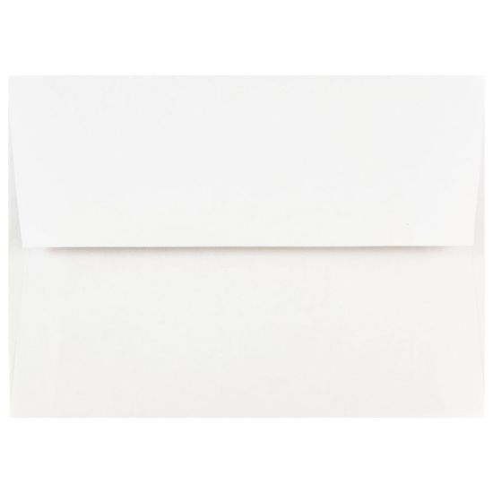 Picture of JAM Paper Booklet Invitation Envelopes, A7, Gummed Seal, White, Pack Of 25