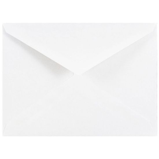 Picture of JAM Paper Booklet Invitation Envelopes, A2, Gummed Seal, White, Pack Of 25