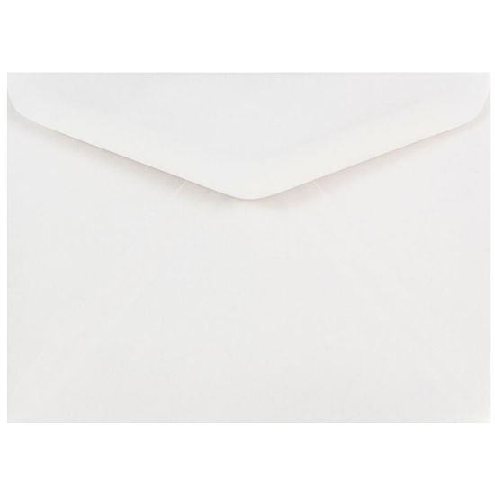 Picture of JAM Paper Booklet Invitation Envelopes, A7, Gummed Seal, White, Pack Of 25