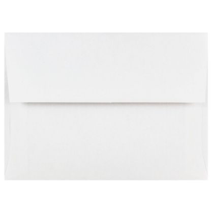 Picture of JAM Paper Booklet Invitation Envelopes, A6, Gummed Seal, White, Pack Of 25